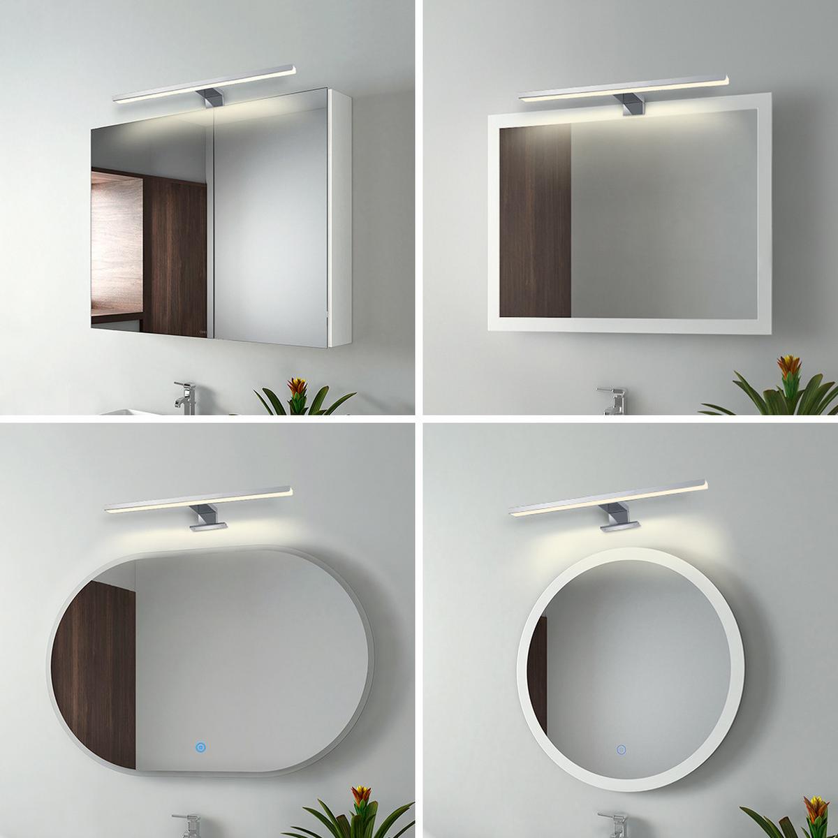 SPIEGELLEUCHTE LED Neutral Licht 4200K 40 cm - Weiß, Kunststoff (17/40/4cm) - EMKE