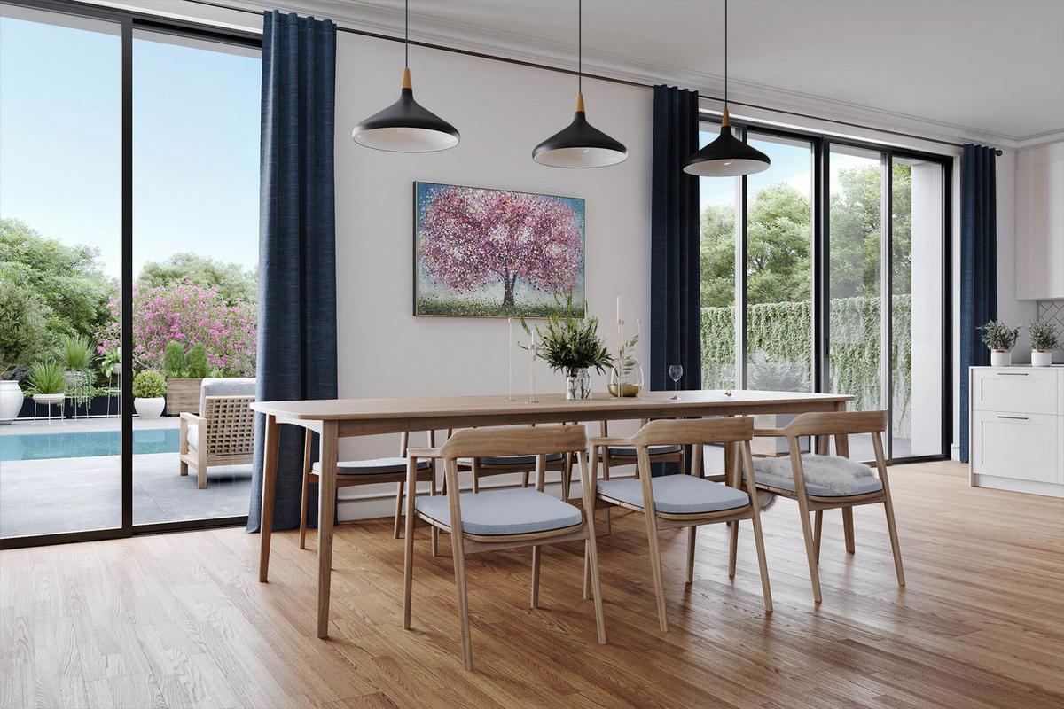 ÖLGEMÄLDE 120/80 cm - Blau/Pink, Holz/Textil (120/80cm) - KUNSTLOFT