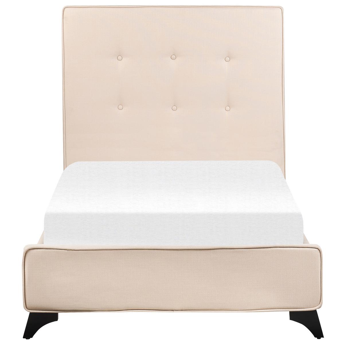 POLSTERBETT 90/200cm Beige Ambassador - Beige, Textil (90/200cm) - Beliani