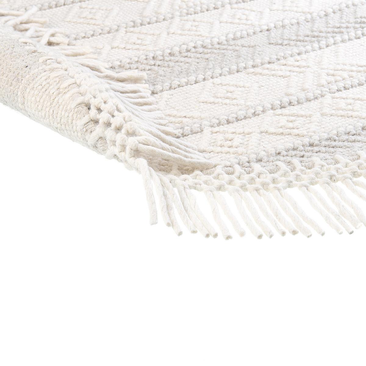 KURZFLOR-TEPPICH Baltalar 140/140 cm - Beige, Textil (140/140cm) - Beliani