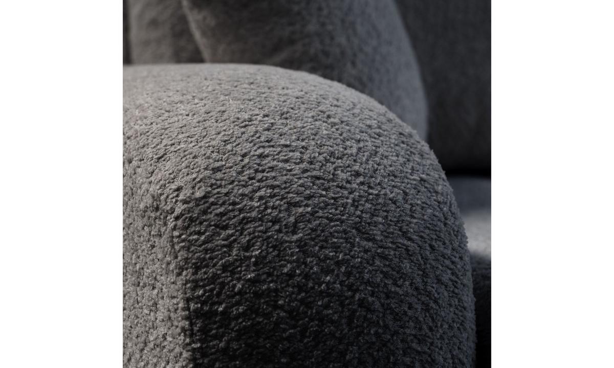 ECKSOFA MALIBU XL 275/150/87 cm Coral 80 - Anthrazit, Textil (275/150cm) - Lookway