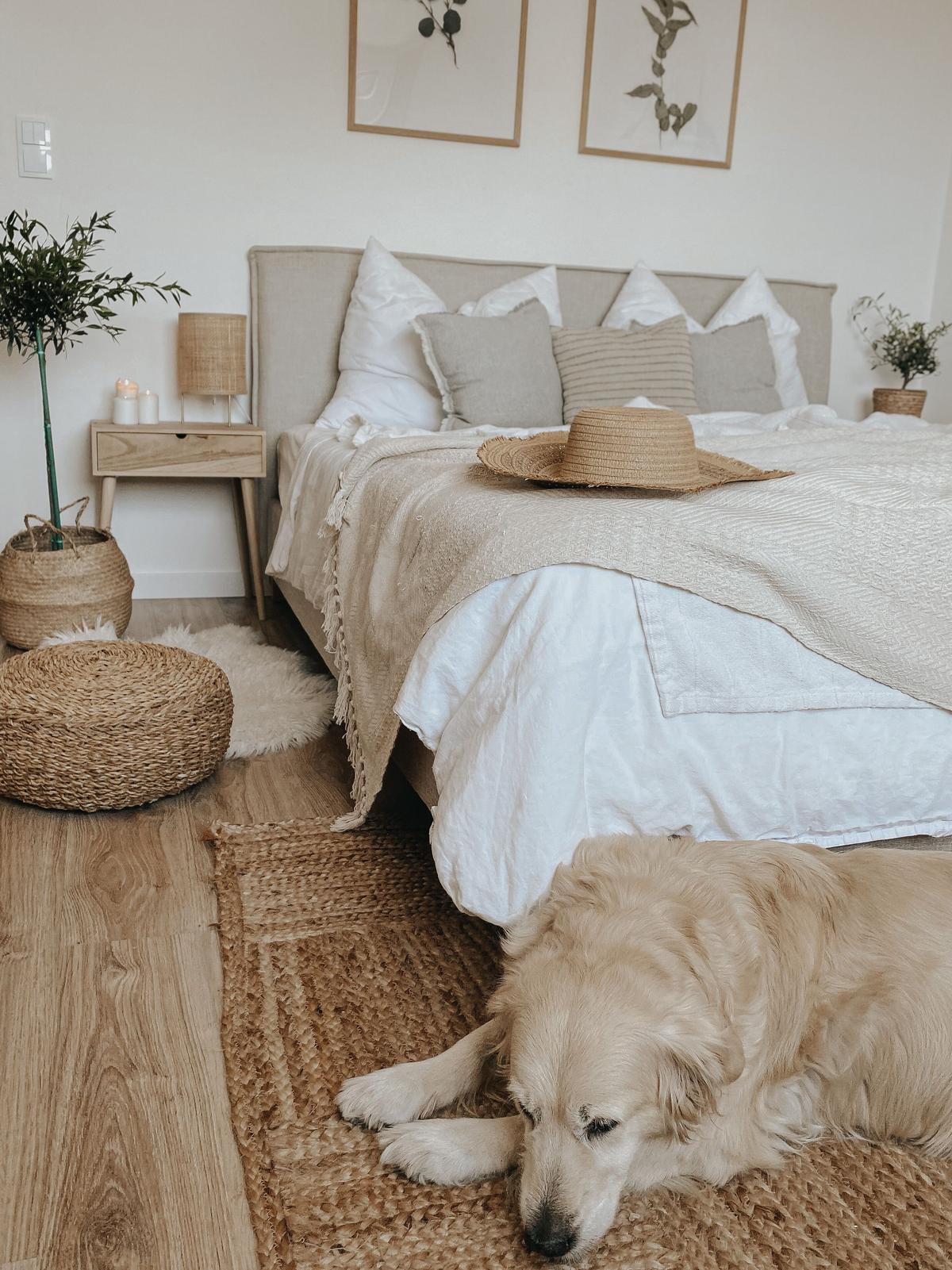POLSTERBETT mit Lattenrost 180x200 cm Beige Sennez - Beige, Textil (180/200cm) - Beliani