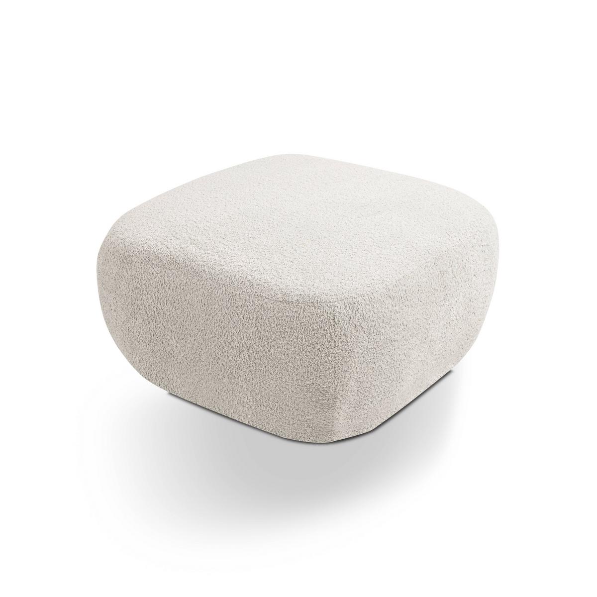POLSTERHOCKER AMICO Modern Sitzhocker, Fußhocker Hellgrau - Hellgrau, Holzwerkstoff/Kunststoff (75/39/75cm) - MASSENO