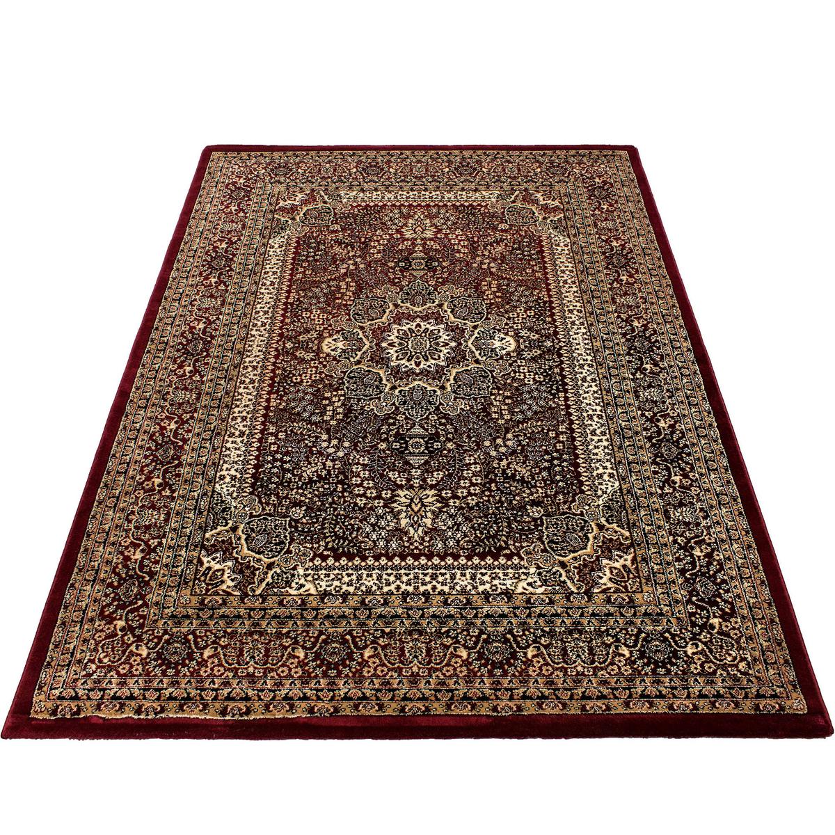 TEPPICH Kurzflor TANNHEIM in Rot, orientalisch, 160 x 230 cm - Rot, Textil (230/160cm) - KADIMA DESIGN