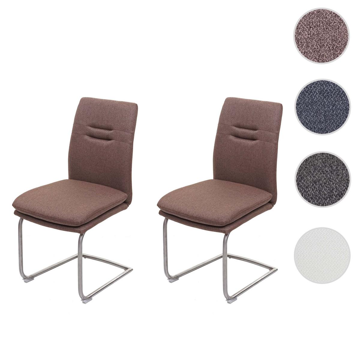 ESSZIMMERSTUHL Braun 2er-Set - Braun, Textil (47/92/57cm) - MCW