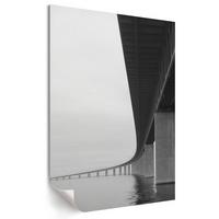 POSTER - 29x42 cm - Sample - Brücke und Wasser - Grau, Textil (29/42/0.1cm) - TULUP