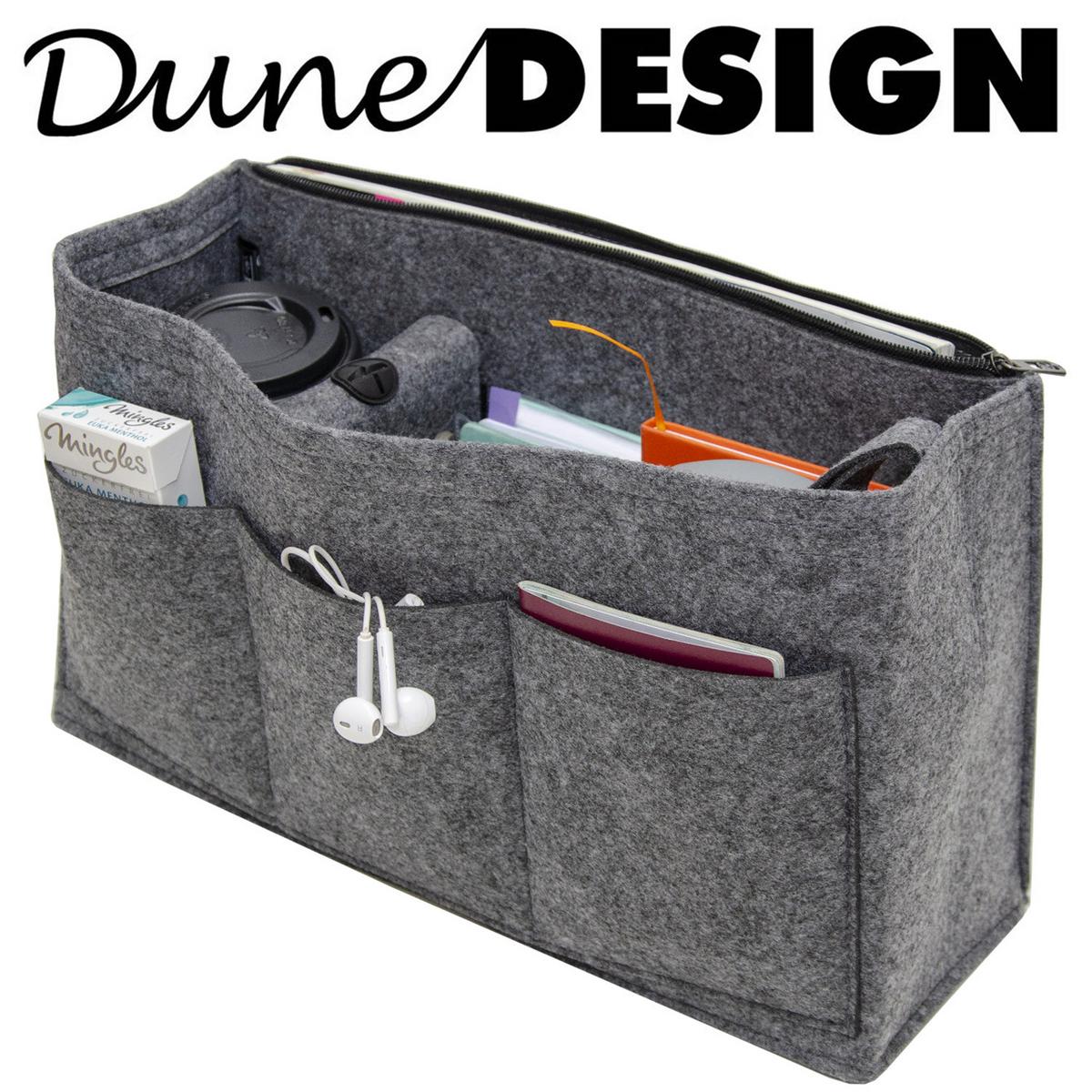 TASCHENORGANIZER XL, 36x12x22 cm, aus Filz, Grau - Grau, Kunststoff (36/12/22cm) - Dunedesign
