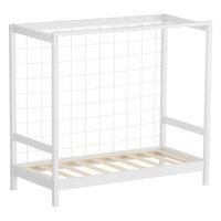 KINDERBETT Fußballtor 70x140 cm Weiß - Weiß, Holz (70/140cm) - ML-DESIGN