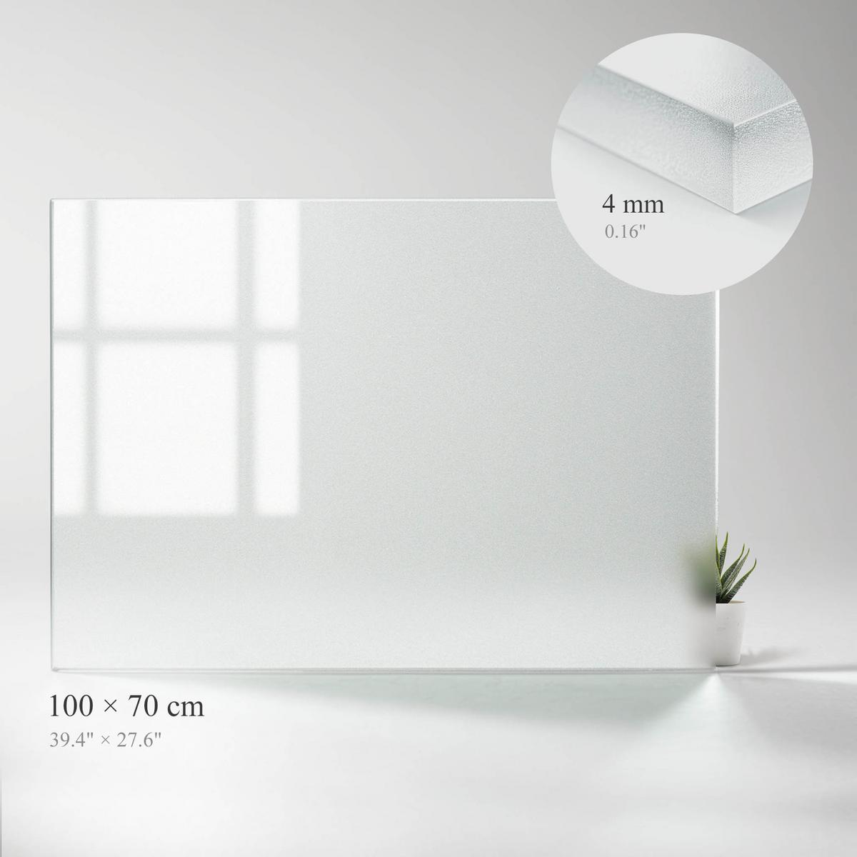 TISCHPLATTE 100x70 cm - Transparent, Glas (70/100/0.4cm) - Wallfluent
