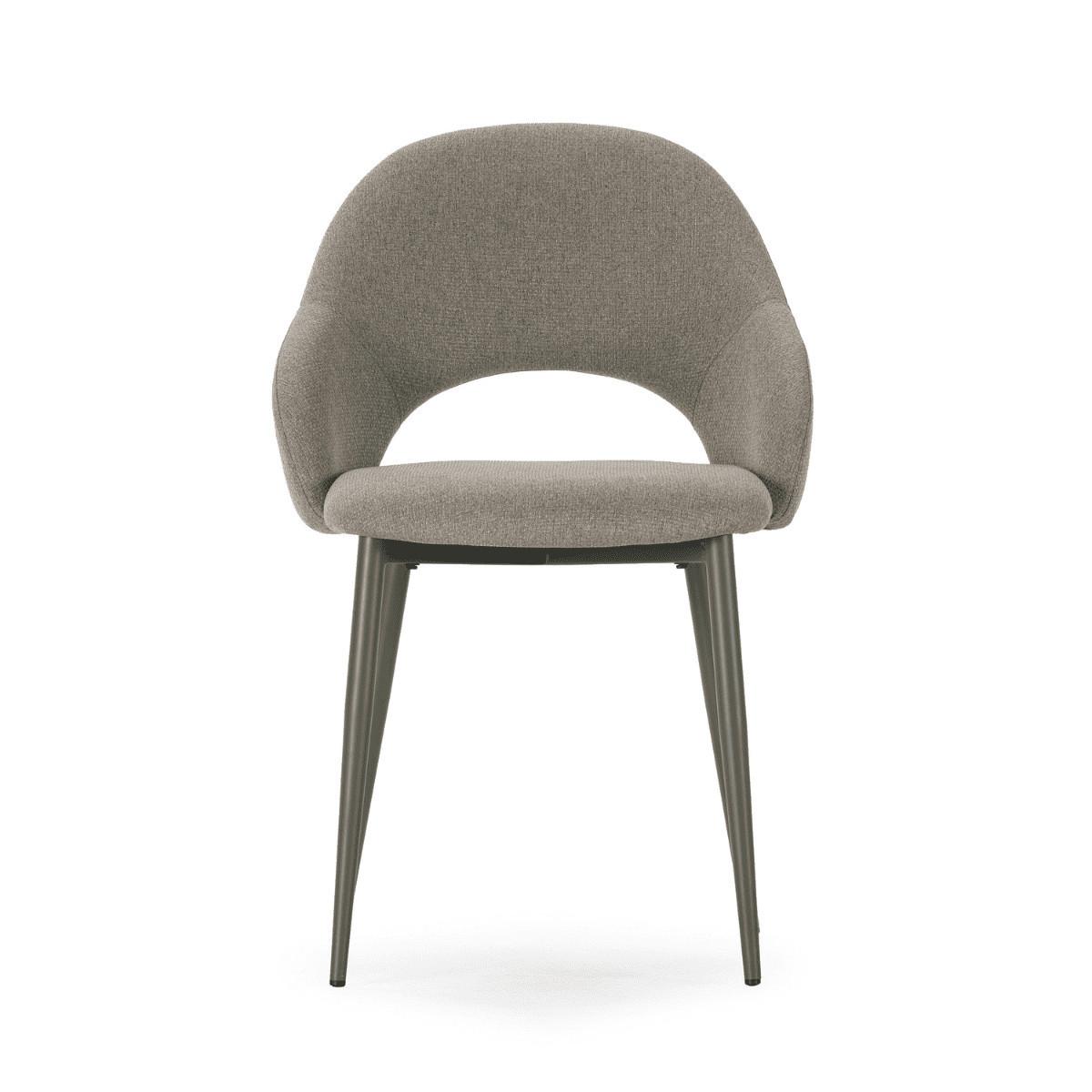STÜHLE 2er-Set mit Stoffbezug und Metallfüßen 57/84/54 cm - Grün, Textil (57/84/63.5cm) - Calicosy