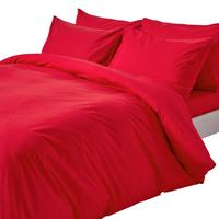 BETTWÄSCHE Perkal Fadendichte 200 - Rot, Textil (230/220cm) - Homescapes