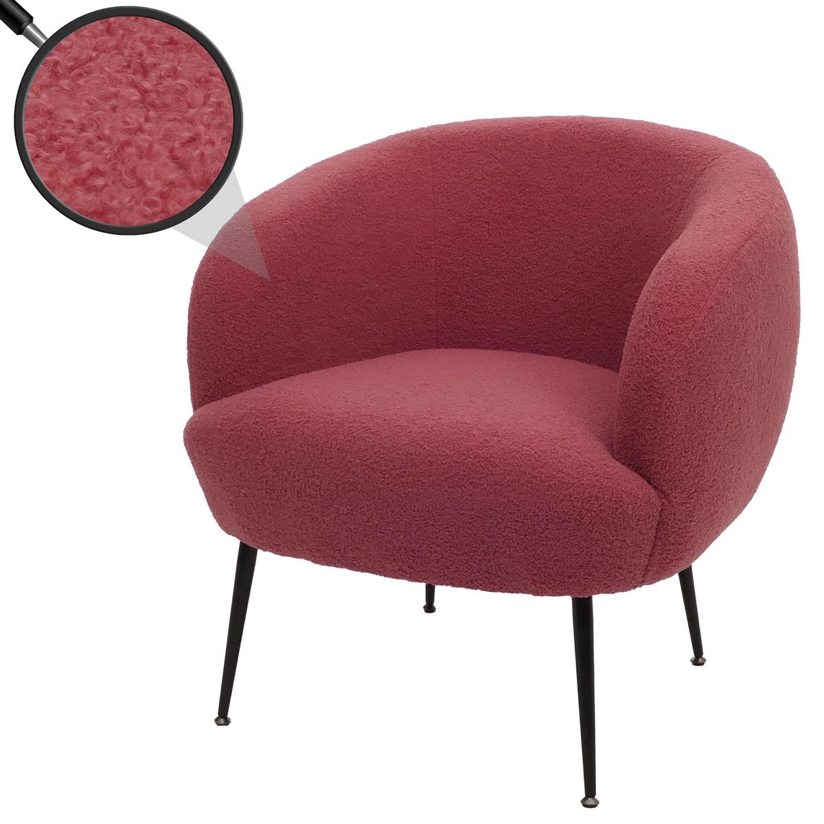 LOUNGE-SESSEL Purpur - Flieder, Textil (72/73/71cm) - MCW