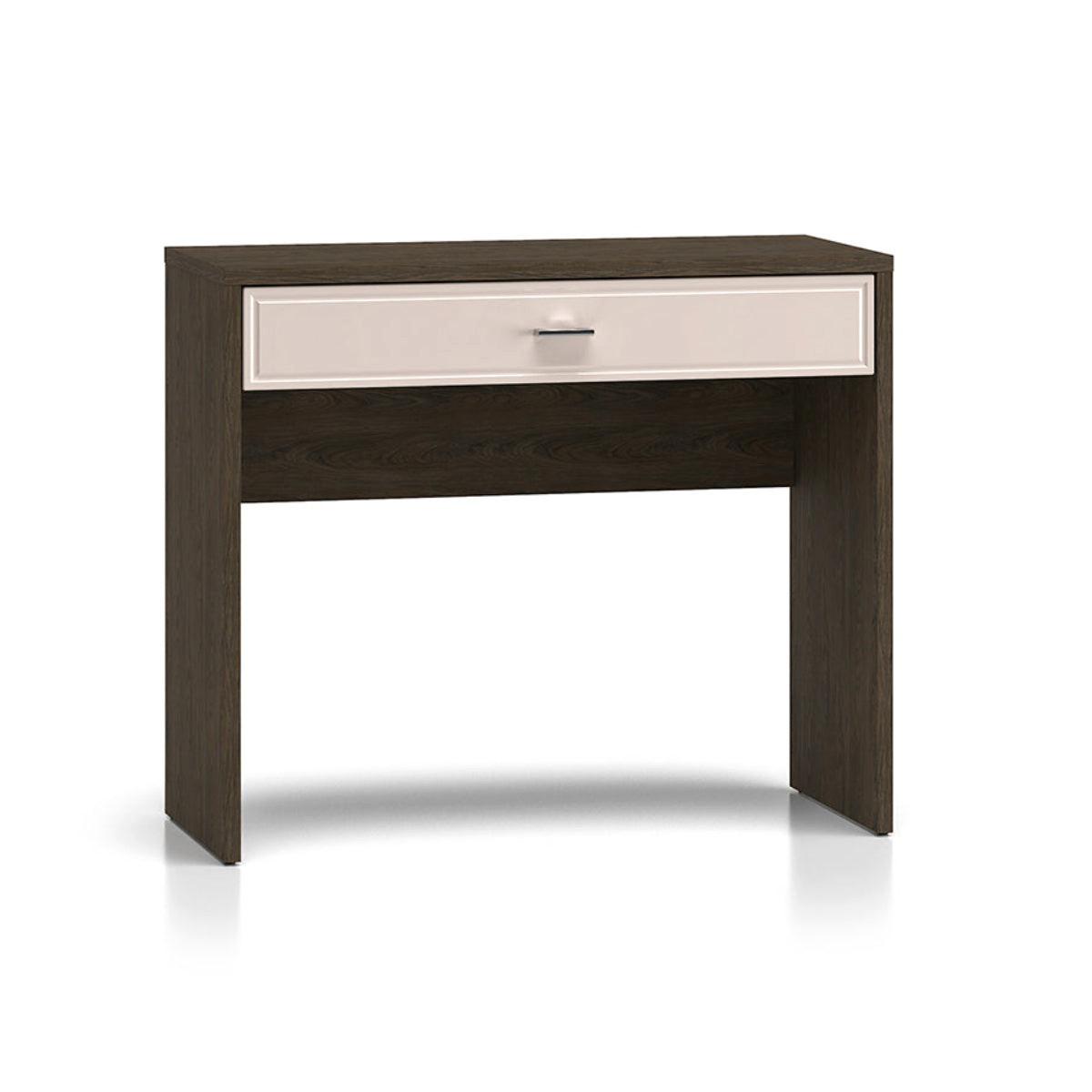 KONSOLE Kaius Kaschmir und Dunkles Holz - Beige, Holzwerkstoff (40/91.6/77.9cm) - Petits-meubles