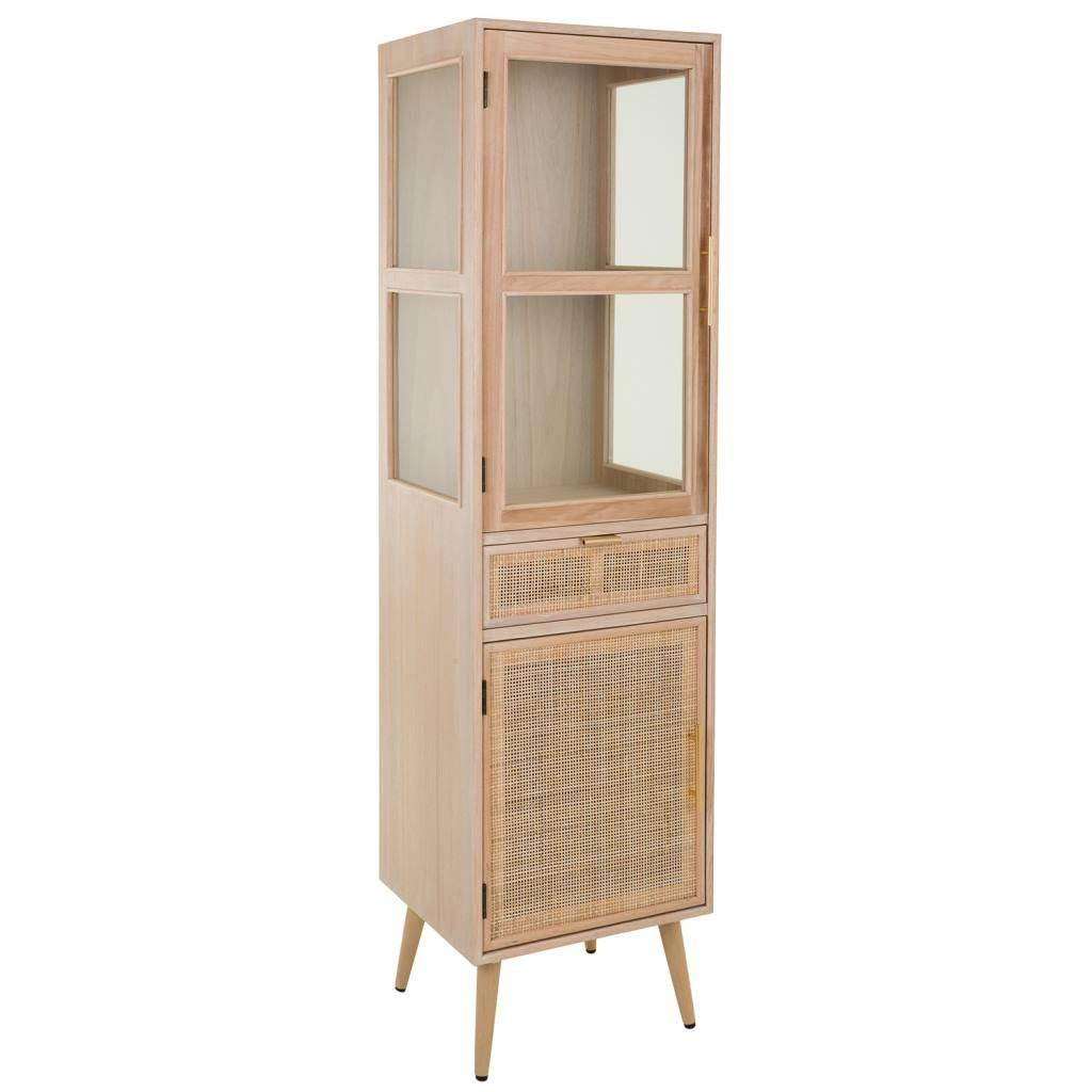 VITRINE aus MDF 47x41x174 cm - Braun, Holz (46.5/173.5/40.5cm) - Wanderlust