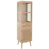 VITRINE aus MDF 47x41x174 cm - Braun, Holz (46.5/173.5/40.5cm) - Wanderlust
