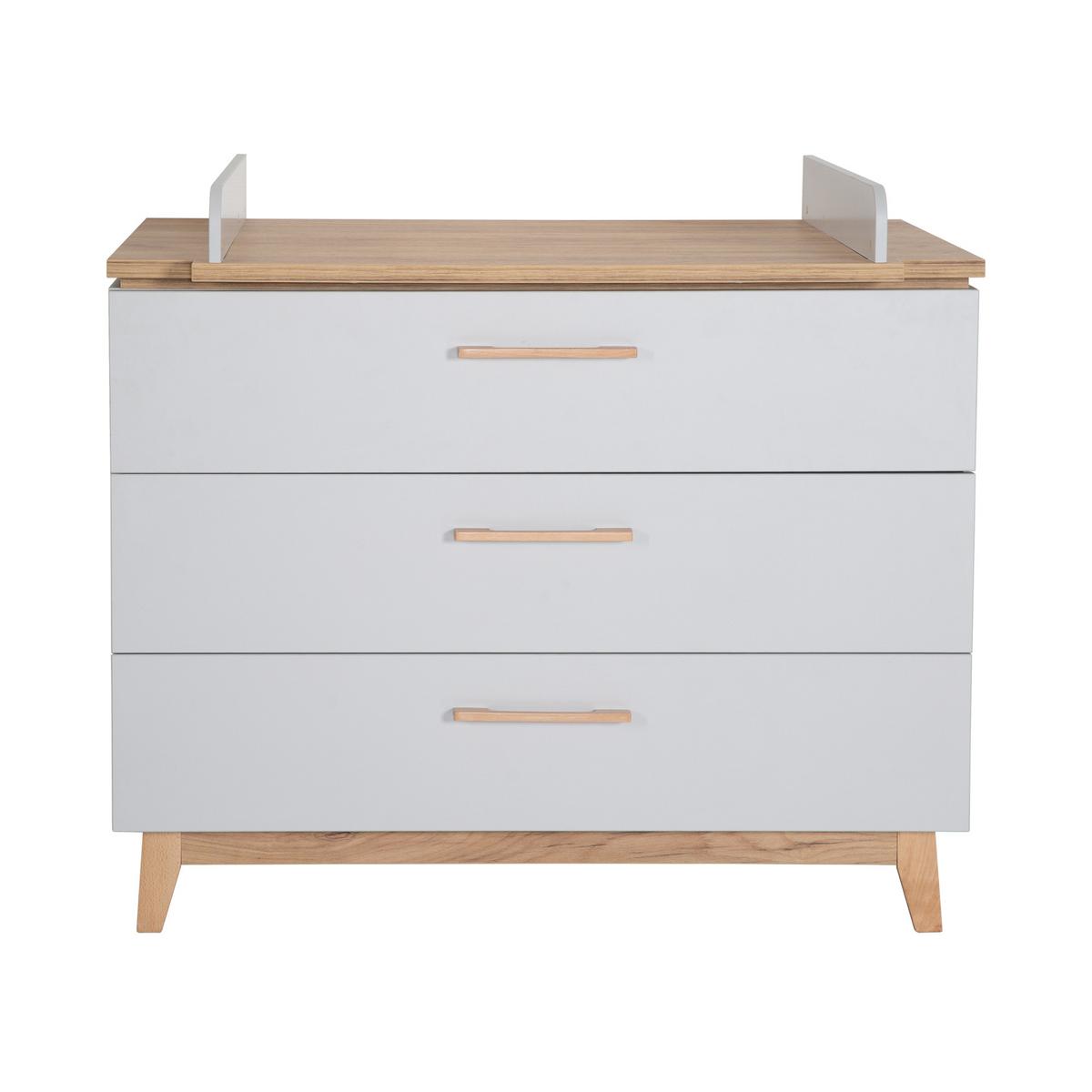 WICKELKOMMODE Caro - Grau, Holzwerkstoff (117/104/78cm) - Roba