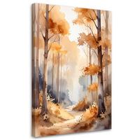 LEINWANDBILD Natur und Botanik 40x60cm - Beige, Textil (40/60cm) - Feeby