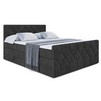 BOXSPRINGBETT CATOR-Z KING - 120x200 - H3/H4 - Schwarz - Schwarz, Holzwerkstoff (120/200cm) - ALTDECOR
