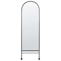 WANDSPIEGEL Metall schwarz 45/145 cm Jarnages - Schwarz, Metall (45/145/3cm) - Beliani