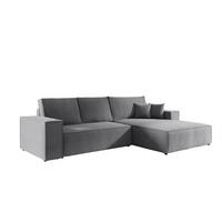 ECKSOFA Levio - Grau, Holzwerkstoff/Textil (294/185cm) - Fun Möbel