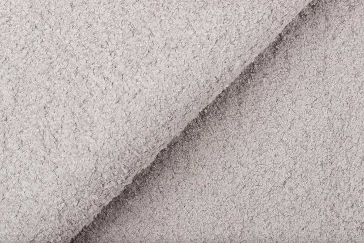 SOFA FEBE 2-Sitzer, hellgrau - Hellgrau/Schwarz, Holz/Textil (160/82/96cm) - Wozimo