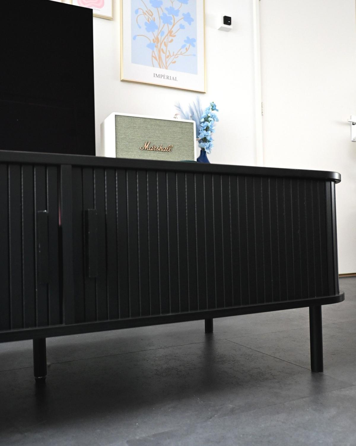 COUCHTISCH Schwarz Bradley - Schwarz, Holzwerkstoff (120/60/41cm) - Beliani