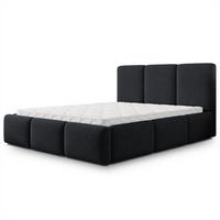 POLSTERBETT ARSIL 120x200 cm mit Bettkästen - Schwarz - Schwarz, Holz/Textil (120/200cm) - MASSENO