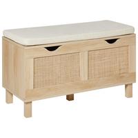 TRUHENBANK Hellbraun Washington - Hellbraun, Holzwerkstoff (80/47/35cm) - Beliani
