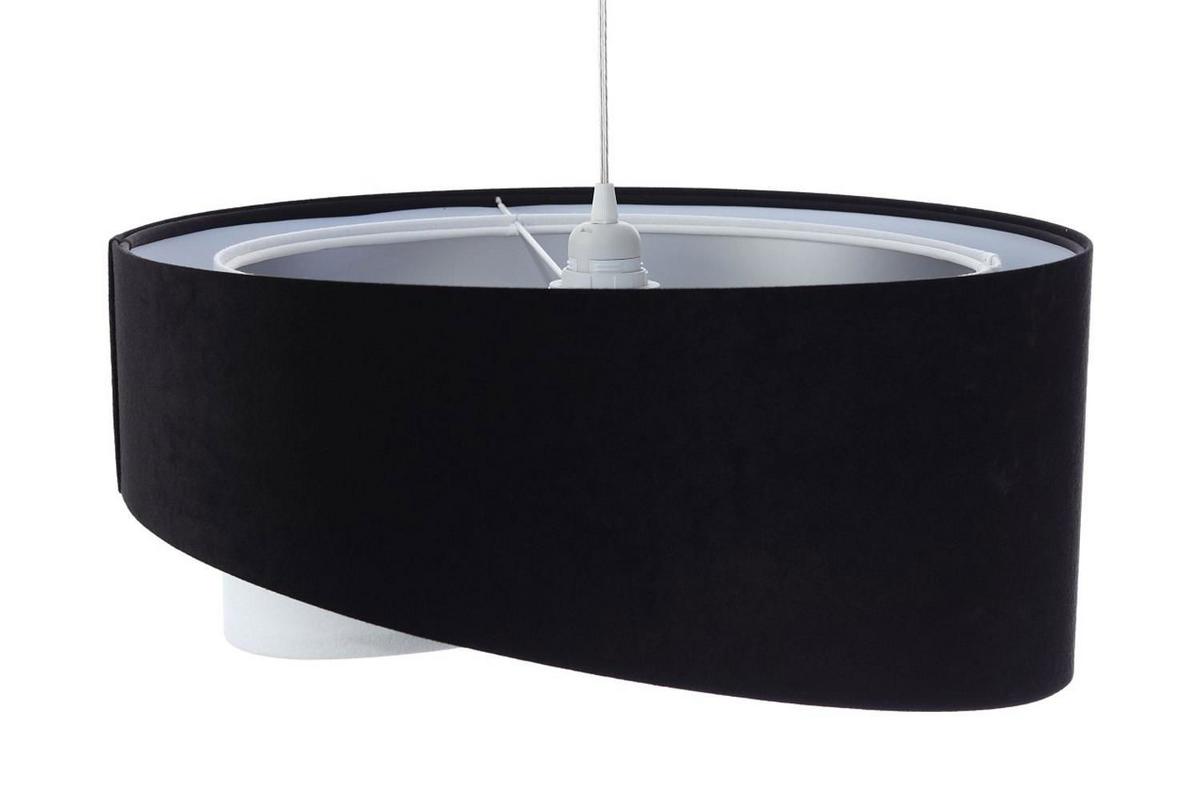 HÄNGELEUCHTE Schwarz 50/23 cm - Weiß, Kunststoff (50/1.3/23cm) - ONZENO