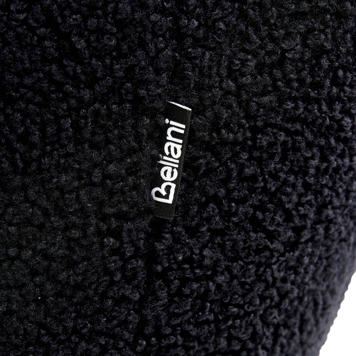 ESSZIMMERSTUHL 2er-Set Bouclé Schwarz Alden - Schwarz, Textil (59/85/61cm) - Beliani