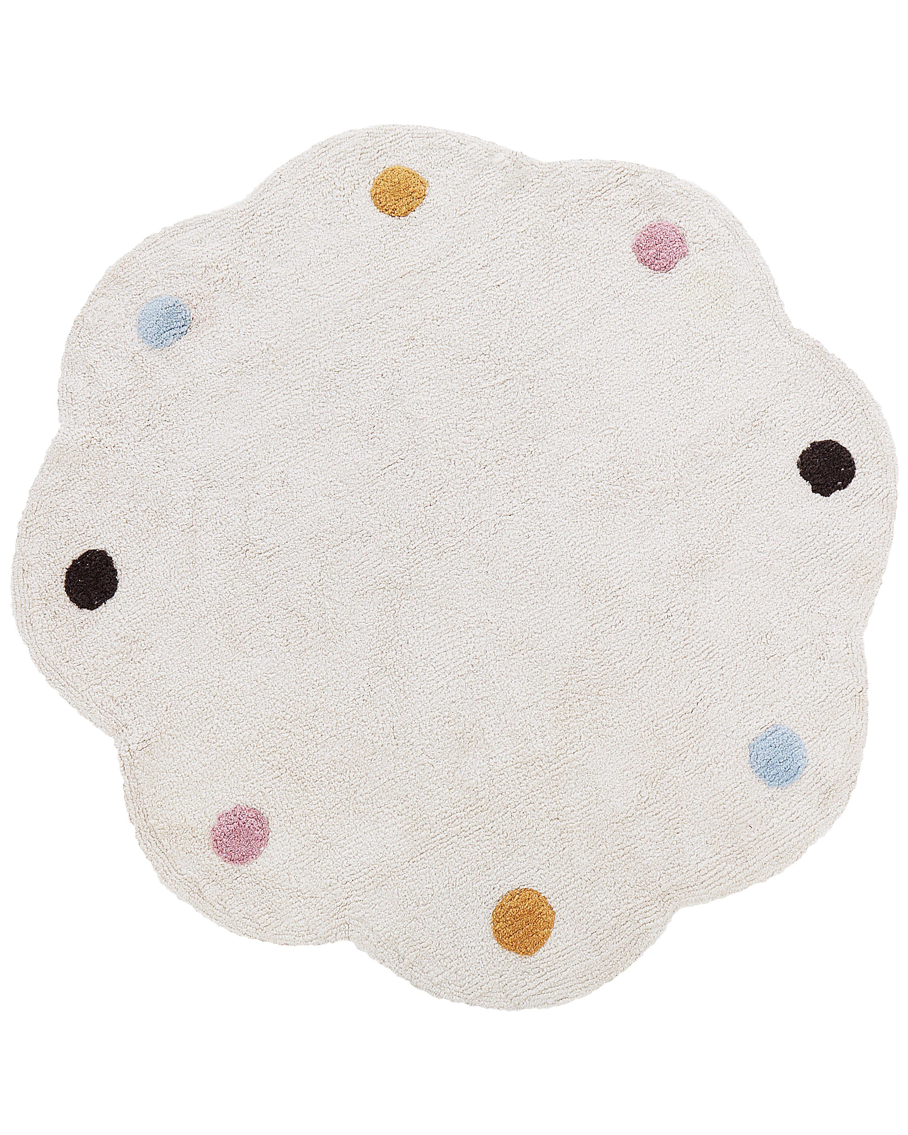 KINDERTEPPICH Durevi 120/120 cm - Beige/Multicolor, Textil (120/120cm) - Beliani