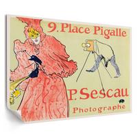POSTER - 29x21 cm (A4) - Henri de Toulouse-Lautrec - Der Fotograf Sescau - Rot, Textil (29.7/21/0.1cm) - TULUP