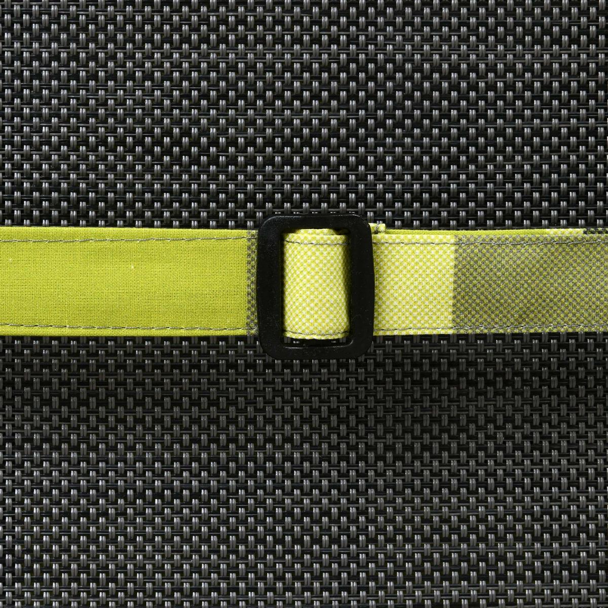 HOCHLEHNERAUFLAGE Sunny MK 120/50/6cm Grün-Kariert - Grün, Textil (50/6/120cm) - Beautissu 