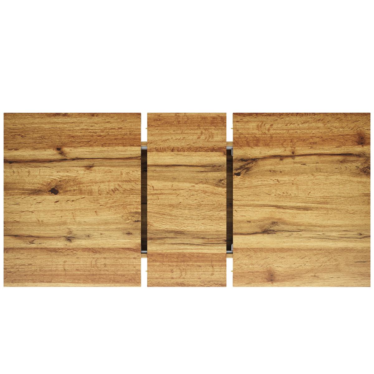 ESSTISCH ausziehbarer walnuss-optik & stern-gestell 120 bis 160 cm - Walnussfarben, Holzwerkstoff (80/120/66.1cm) - Urban Meuble