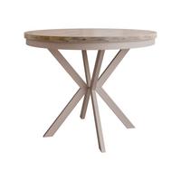 ESSTISCH ausziehbar Edder Cashmere 90 - Kaschmir/Eichefarben, Holzwerkstoff/Metall (90/90/76cm) - MIRJAN24