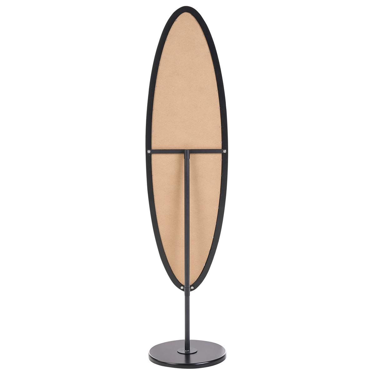 STANDSPIEGEL 167 cm Schwarz Louvigny - Schwarz, Holzwerkstoff (40/167/38cm) - Beliani