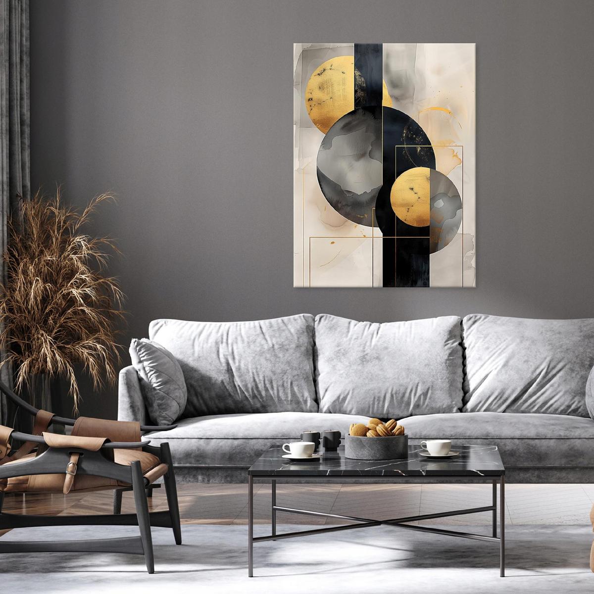 BILDER auf Leinwand Abstrakt Loft Modern 60x40 - Multicolor, Holzwerkstoff (40/60cm) - Wallarena