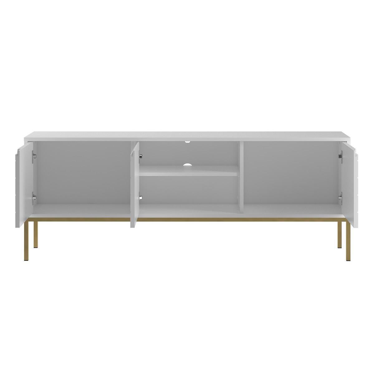 TV-MÖBEL Daria Weiß - Weiß, Holzwerkstoff (151/77/39cm) - Petits-meubles