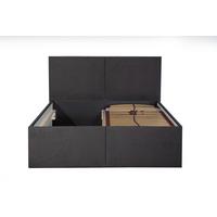 POLSTERBETT Milano Anthrazit 100 x 200 x 32 cm Bettkasten Mit hochwertiger Matratze H3 (bis 120 kg) und Lattenrost - Anthrazit, Holz (100/200cm) - Halmon Schlafkomfort Betten 