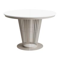 ESSTISCH Elantra Cashmere 120 - Kaschmir/Weiß, Holzwerkstoff/Metall (120/120/76cm) - MIRJAN24