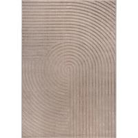 KURZFLORTEPPICH Geometrisch ERESMA Polyester Beige 160 x 230 cm - Beige, Textil (160/230cm) - KADIMA DESIGN