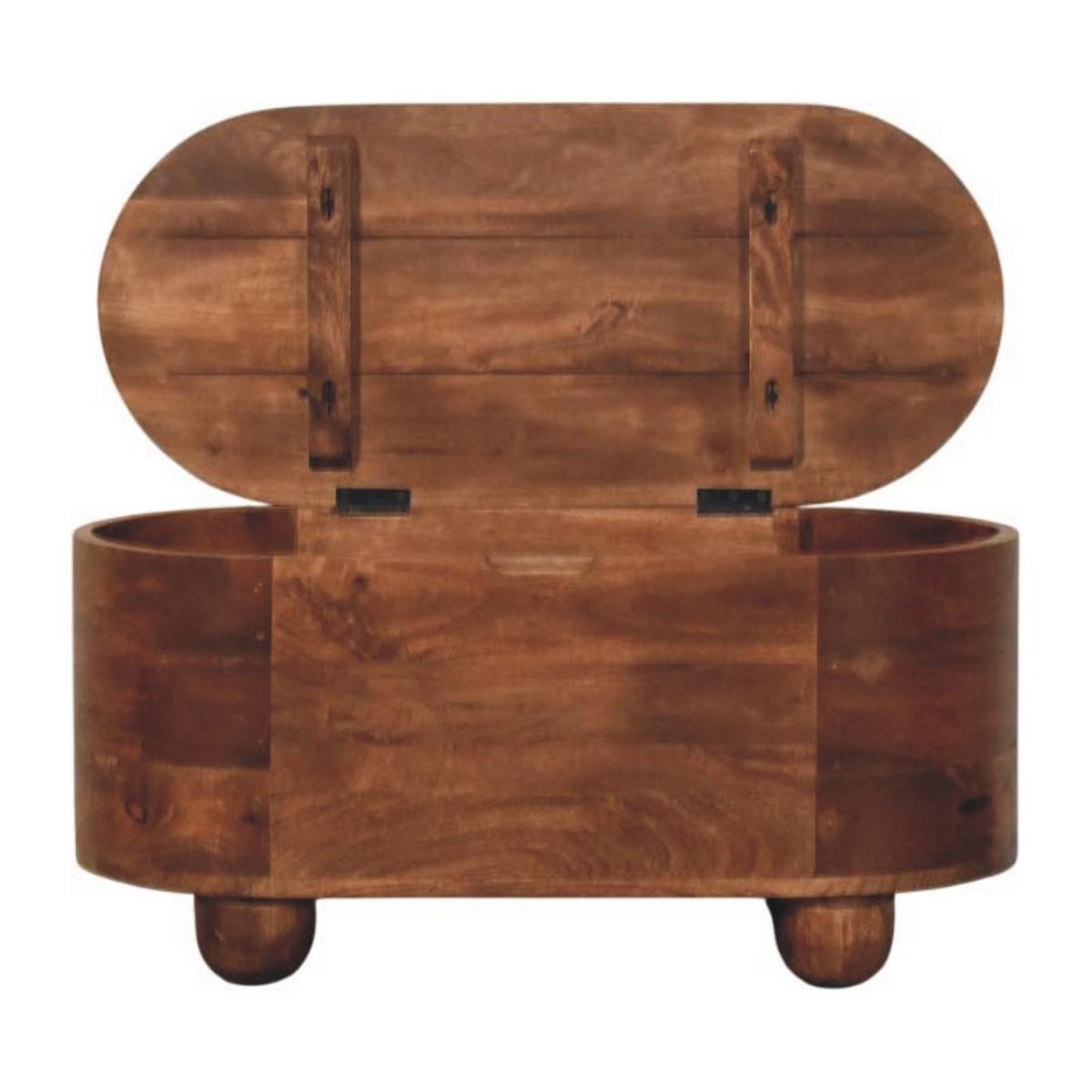 TRUHE mit Roasted-Almond-Finish, Stauraum innen, braun - Braun, Holz (80/38/35cm) - Artisan Furniture