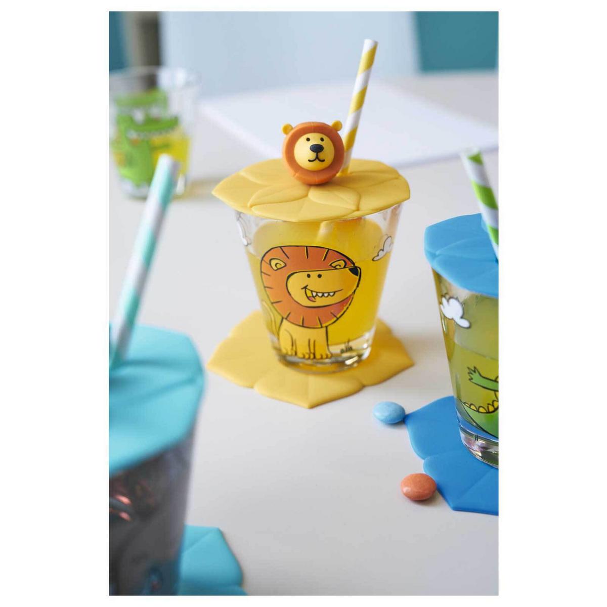 DECKEL Bambini Löwe ø 9 cm - Gelb, Kunststoff (0.001L) - Leonardo Living