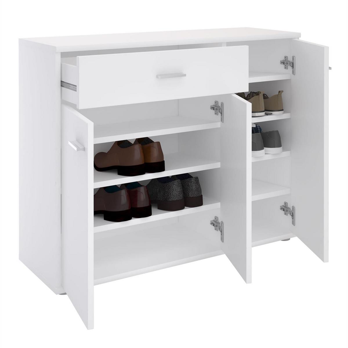 SCHUHSCHRANK DEUSTO weiß - Weiß, Holzwerkstoff (88/70/35cm) - CARO-Möbel