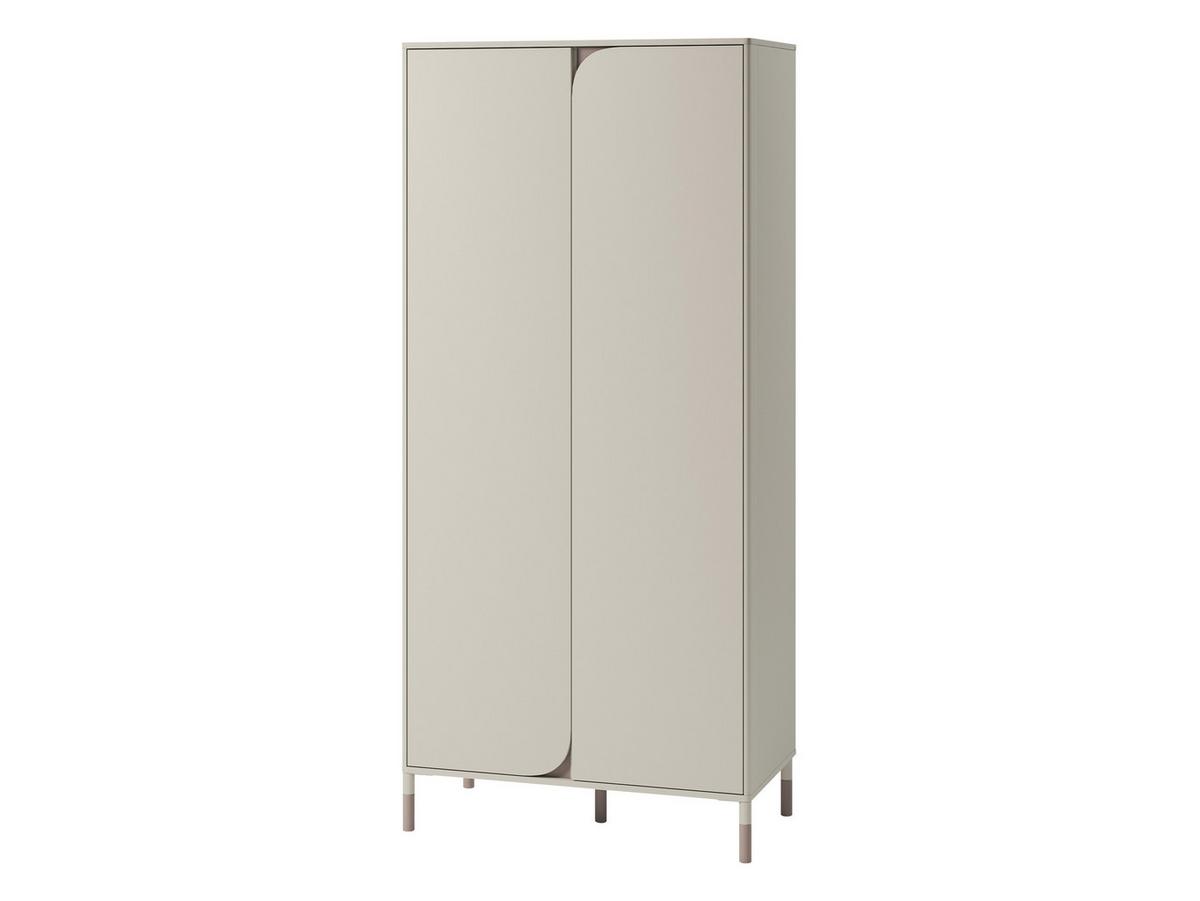 KINDERKLEIDERSCHRANK Harmony 2D HR01 - Kaschmir/Trüffeleichefarben, Holzwerkstoff/Metall (92/201/50cm) - MIRJAN24