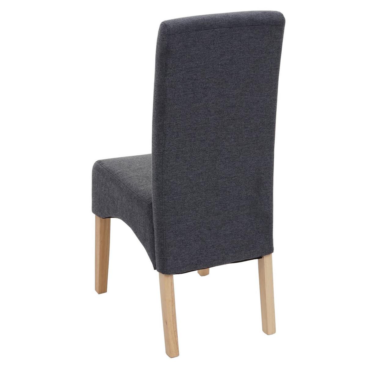 ESSZIMMERSTUHL Anthrazit 2er-Set - Dunkelgrau/Anthrazit, Textil (44/100/56cm) - MCW