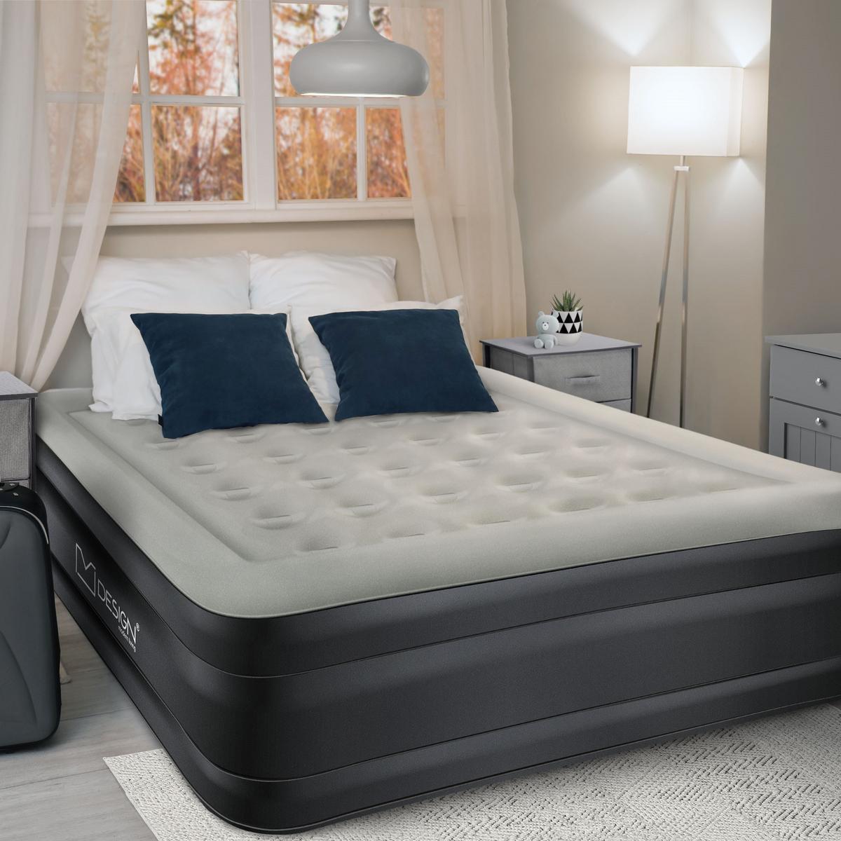 LUFTBETT in Grau 196x97x47 cm - Grau, Kunststoff/Textil (97/196cm) - ML-DESIGN