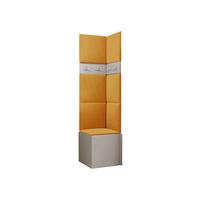 GARDEROBEN-SET Orion XXI - Kaschmir/Orange, Holzwerkstoff/Kunststoff (42/186/46cm) - MIRJAN24