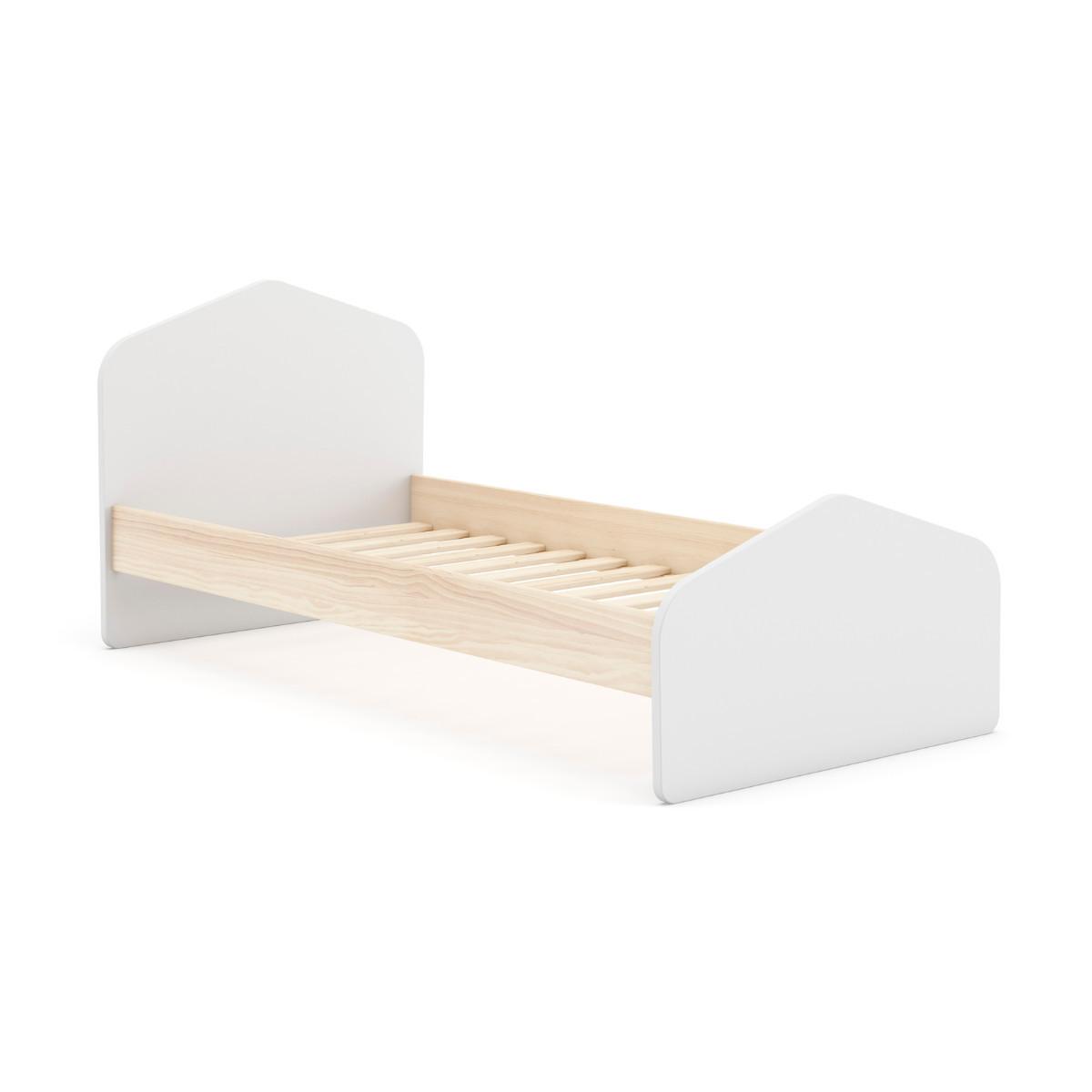 BETT Estefania Weiß 195/100/90 cm - Weiß, Holz (190/90cm) - Calicosy