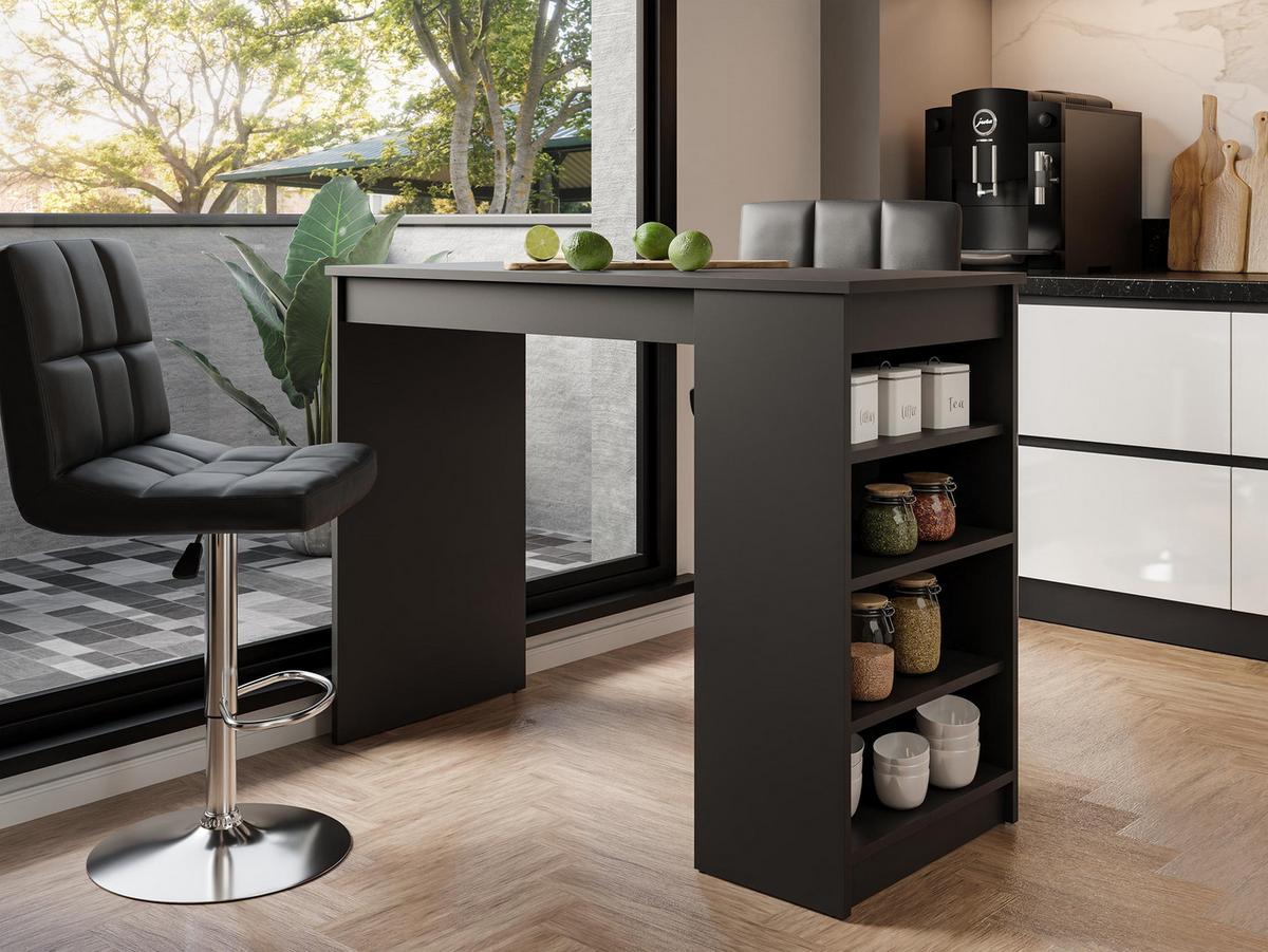 BARTISCH Zotino - Schwarz, Holzwerkstoff (50/115/102cm) - MIRJAN24